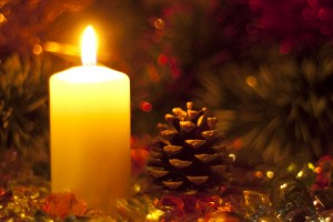 Christmas candle.
